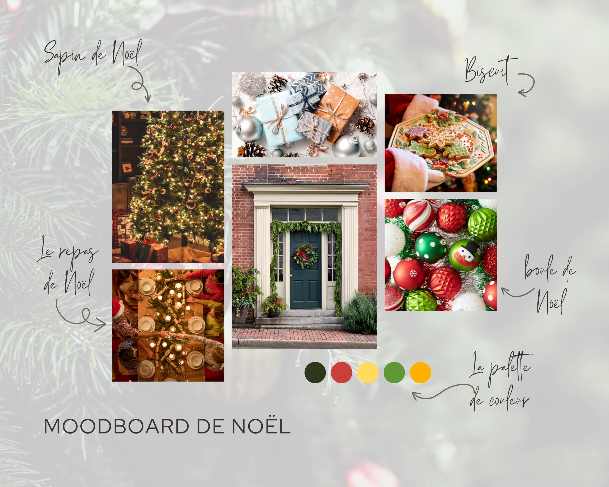moodboard de noël