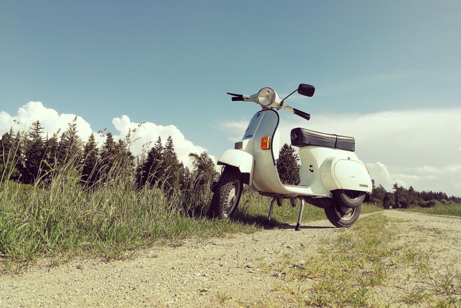 Scooter loué dans l'arrière-pays niçois