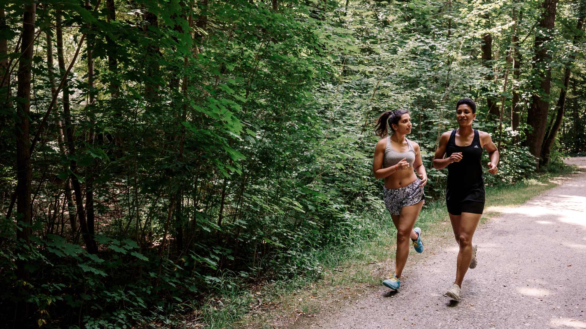 footing en forêt